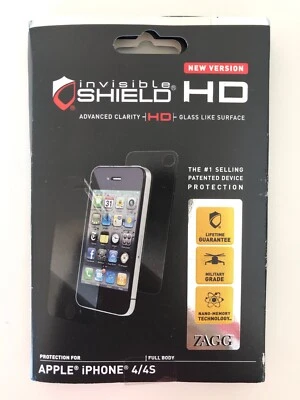 Zagg Invisible Shield HD Clarity Screen Protection iPhone 4/4s - Image 1 of 2