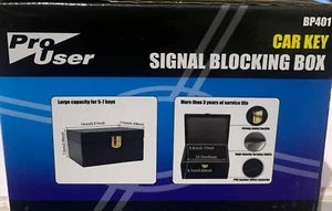 Car keyless signal blocker box Signal Blocking Faraday Anti-Theft Safety Large - Picture 1 of 7