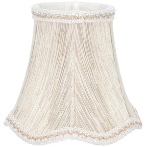Wavy Fabric Lampshade Linen Lampshades for Table Pleated Small Vintage - Picture 1 of 12