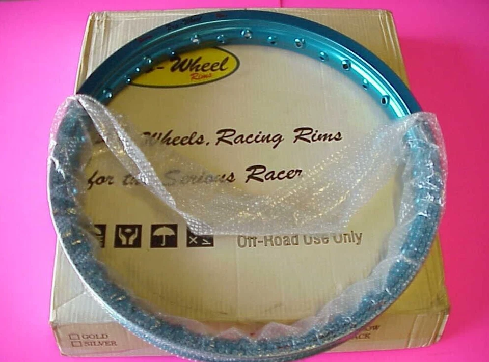 1998 thru 2008 Yamaha YZ125 YZ250F Pro Wheel Blue Rear Rim 19X1.85 36H - Image 1 of 1