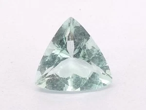 EGL Certified 9.15 Ct Natural Trillion Ceylon Green Fluorite Loose Gemstone - Picture 1 of 6