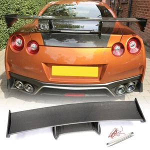 Per Nissan R35 GT-R GTR Coupè 09-20 Real Dry Carbon Spoiler bagagliaio posteriore labbro alare - Foto 1 di 13
