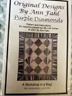 Quilt Pattern Ann Fahl Purple Diamonds 36x44 inches Feat. On HGTV