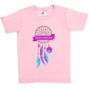 Indianer Dreamcatcher Dream A Pretty Dream Kinder Jungen / Mädchen T-Shirt - Bild 1 von 10