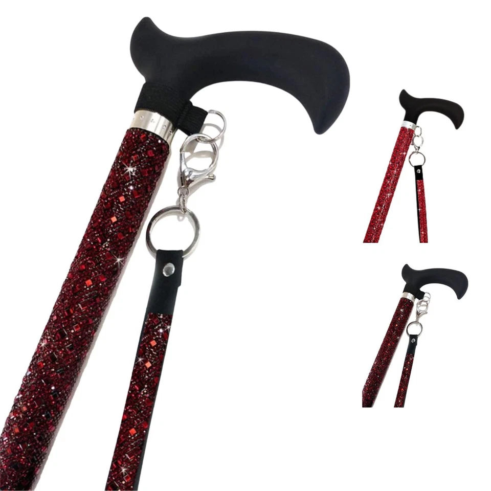 Jacqueline Kent Sugar Cane Adjustable Aluminum Crystal Cane - Image 1 of 1