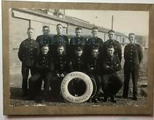 WW1 Royal Marines Sea Service Battery  Group Photo  6. x 4.25 inch