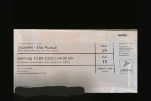 Ticket Musical "Zeppelin " - Bild 1 von 1