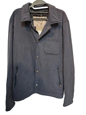 MSRP $875 Mens HERNO Shirt Jacket Navy 54 NWT - Image 1 of 4