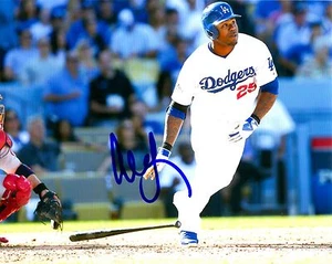 Autographed CARL CRAWFORD Los Angeles Dodgers 8x10 photo- COA - Picture 1 of 1