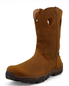 New Mens 11M Twisted X MHKBW04 Waterproof Barnshield Leather Hiker Boots - Picture 1 of 6
