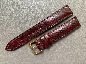 Cinturino orologio vera pelle di serpente 10..16 17 18 19 20 21 22 23 24 26mm - Foto 1 di 12