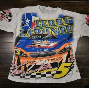 Men Sz XL Vintage  Terry Labonte All Over Print  NASCAR T-Shirt Kellogg’s Tony - Picture 1 of 4