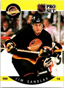 1990-91 Pro Set #305 Jim Sandlak - Picture 1 of 2