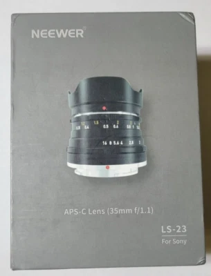Neewer APS-C Lens (35mm f/1.1) LS-23 For Sony - Изображение 1 из 4