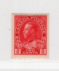 CANADÁ 1914 1 CENTAVO BOBINA PERFORACIÓN DEFINITIVA SCOTT 131 SG 216 PERFECTO MNH - Imagen 1 de 2