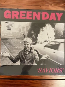 Green Day SAVIORS Vinyl - TRICOLOR Split (Black White Pink) - Picture 1 of 2