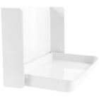 Wall Mounted Bathroom Shelf Adhesive Storage Stand (White)-GD