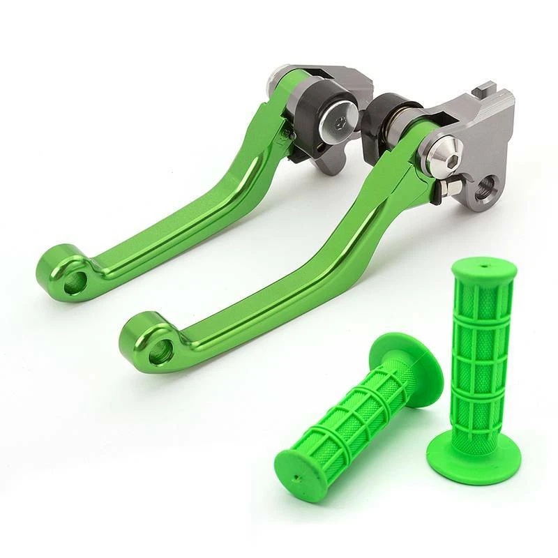 Palanca de embrague de freno CNC Dirtbike y empuñadura de mano para Kawasaki KX65 KX85 KX125 KX250 Foto 1 de 4