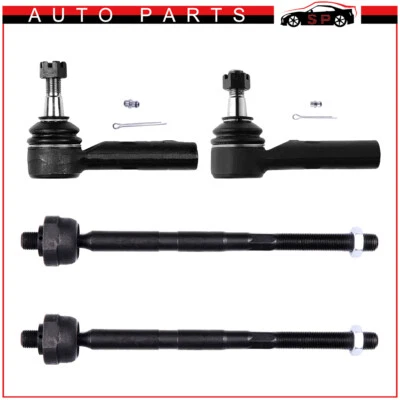 For Jeep Grand Cherokee & Commander 4pcs Front Inner & Outer Tie Rod Links Kit - Image 1 of 4