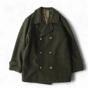 Christian Dior MONSIEUR Vintage Coat Dark Green Men 5-YK005 - Picture 1 of 9