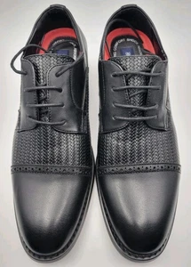 Zapatos de vestir Ashford Hayes para hombre talla 11M negros con cordones formales negocios  - Imagen 1 de 8