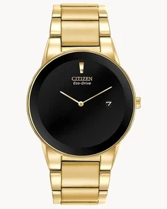 Citizen Eco-Drive Axiom Men's Watch -40mm Gold Black (AU1062-56E) - Picture 1 of 2