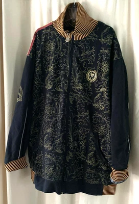 Abrigo Color Heritage Para Hombre XXXL Estampado Gráfico Bordado Nudo Trinidad LEER Foto 1 de 4