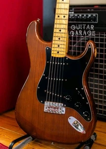 1978 Fender USA Stratocaster Walnut Mocha Brown vintage CBS guitar with hardcase - Picture 1 of 20