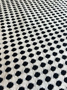 Black And White Woven Duvet Cover Custom Made Luxury Geometric Queen Heavyweight - Picture 1 of 10