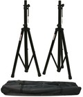 DJ Pa Speaker Universal Adjustable Height Tripod Stands & Nylon Carry Bag