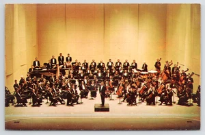 Atlanta Symphony Orchestra, Conductor Robert Shaw at Symphony Hall GA Postcard - Picture 1 of 4