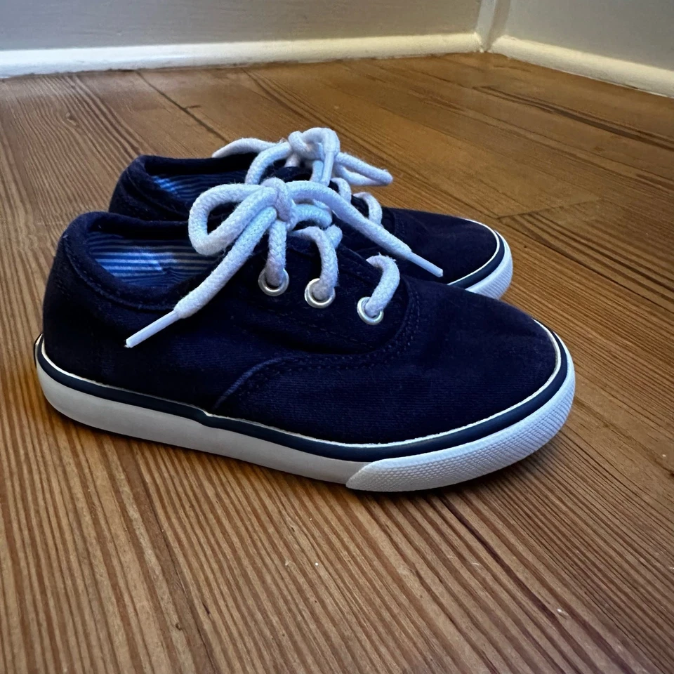 Janie и Jack темно-белый холст кроссовки размер 6 - Изображение 1 из 4