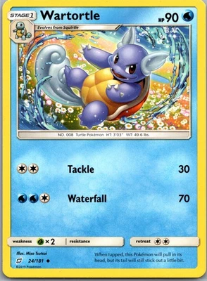Wartortle, SM - Team Up, 24/181, Uncommon, LP - Image 1 of 2