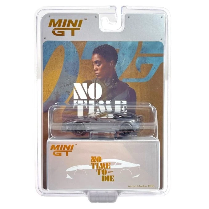 Modellino Auto MiniGT 1/64 Aston Martin DBS Grey "No Time To Die - 007" - Immagine 1 di 1