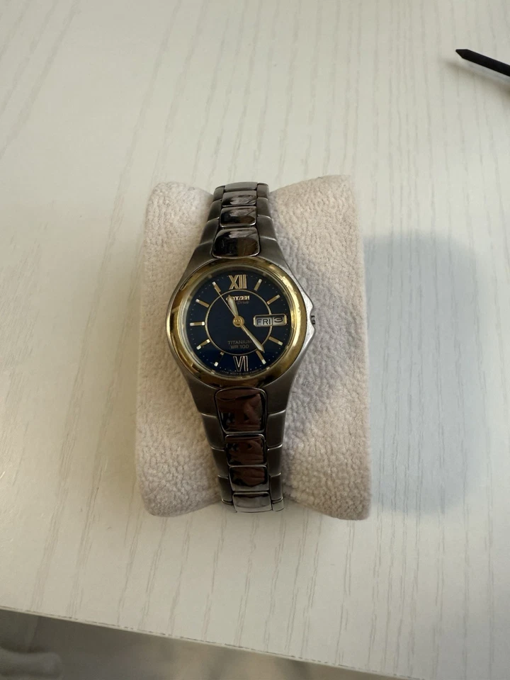 Женские титановые часы Citizen E000-K18469 CK ECO-DRIVE БЕЗ КОРОНЫ - Изображение 1 из 3