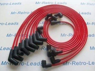 RED 8.5MM PERFORMANCE IGNITION LEADS CHEVROLET CHEVY BIG BLOCK 454 DIN CAP - Image 1 of 4