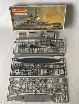 Vintage MATCHBOX Unassembled 1:700 Scale Model ADMIRAL GRAF SPEE Ship Kit PK-161 - Image 1 of 4