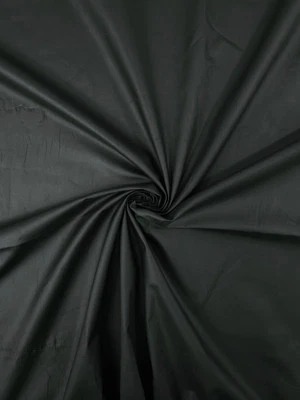 Grünlich Schwarz Wachs Baumwollstoff - Bild 1 von 3