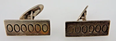 Paar Design Manschettenknöpfe signiert "FsM" Sterling Silber um 1970 (111497) - Bild 1 von 4
