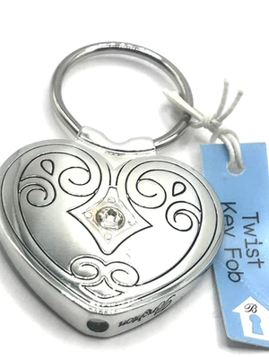 Llavero Brighton Pull and Twist Corazón Cristal Nuevo con Etiquetas Foto 1 de 4