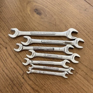 Craftsman METRIC Double Open End Wrench Set 6mm-19mm Double V Series Made in USA - Picture 1 of 4