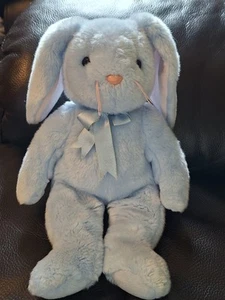 BLUE & PINK plush BUNNY RABBIT FLIPPITY soft toy TY BEANIE BUDDY ❤️ VINTAGE 1999 - Picture 1 of 12