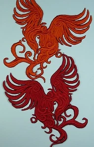 Gesticktes Phönix Motiv / Patch / Abzeichen / Applikation - viele Farbauswahl - Bild 1 von 4
