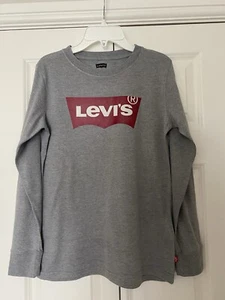 Boys Levi’s Grey Long Sleeve Jersey Age 14 Very Good Condition - Picture 1 of 15