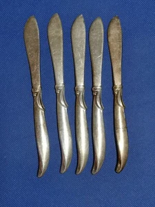 Flair by 1847 Rogers Bros IS 1956 Flat Handle Butter Spreader  6 1/4 " SET of 5 - Picture 1 of 4