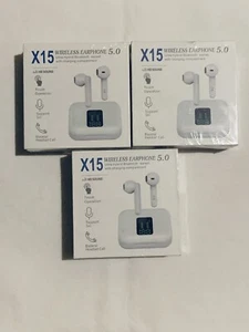 Log Of 3 Bluetooth 5.0 Headphones Wireless Earbuds Headset - Zdjęcie 1 z 5