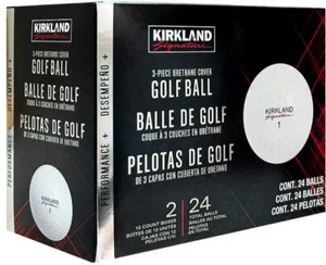 Kirkland 3-Piece Urethane Cover White Golf Balls 24-Count #B12 - Picture 1 of 4