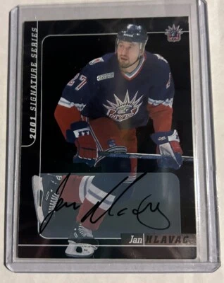 2000-01 ITG Be A Player Signature Series Auto Jan Hlavac #147 Autograph Rangers - Image 1 of 2