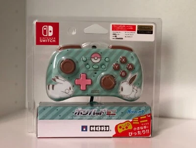 Pokemon Pikachu & Eevee HoriPad Mini Controller Nintendo Switch Japan - Image 1 of 4