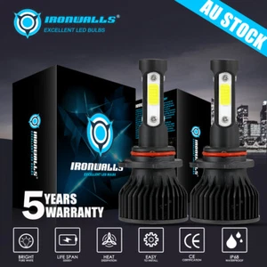4-sides 9005 HB3 LED Headlight Bulbs High Beam Super Bright White 200W 24000LM - Picture 1 of 12